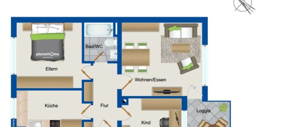 Apartamento de 3 habitaciónes en Main-Kinzig, Germany No. 151602 12