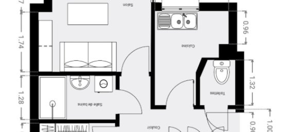 Apartamento T2 em Paris, France N.º 168704 9