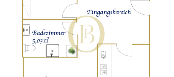 Квартира с 1 спальней в Radebeul, Германия № 230671 9