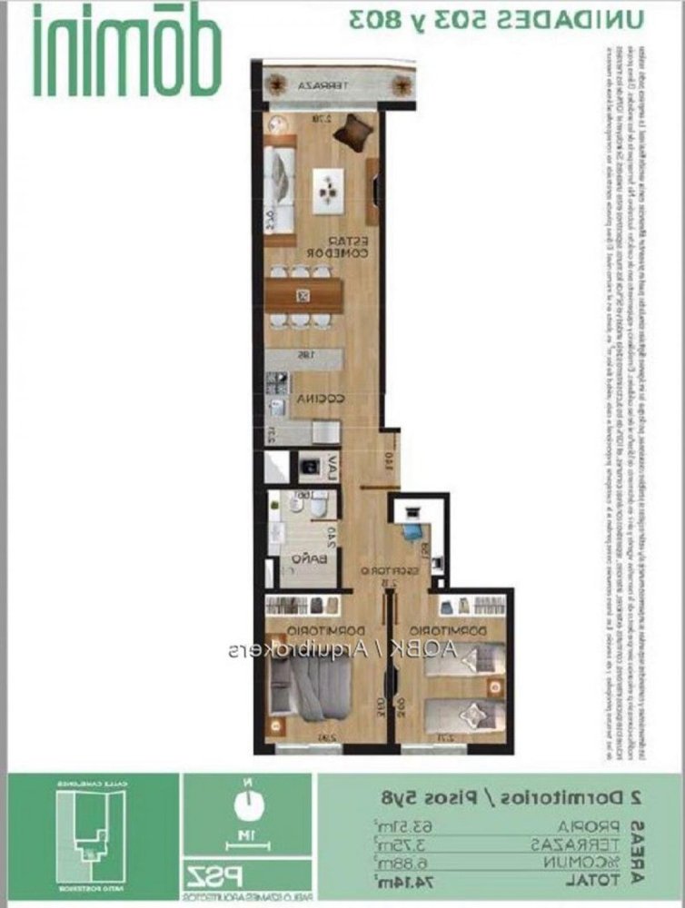 2 Schlafzimmer Wohnung in Montevideo, Uruguay, Nr. 4664