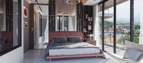 Вилла с 4 спальнями в Hightone Karon Seaview Villas, Пхукет, Таиланд № 29449 2