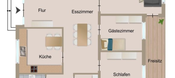 Бунгало с 4 спальнями в Фехта, Германия № 78313 27