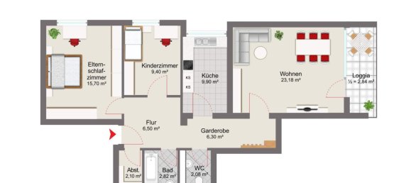Apartamento de 3 divisões em Munich, Germany N.º 363044 16