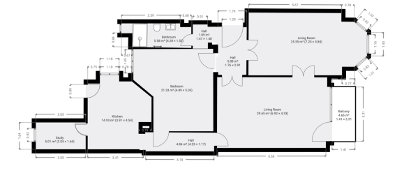 Квартира с 2 спальнями в Шарлоттенбург, Германия № 281804 20