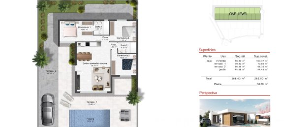 3 dormitorios villa en venta en Banos Y Mendigo, Murcia, Región de Murcia, Spain № 365134 4
