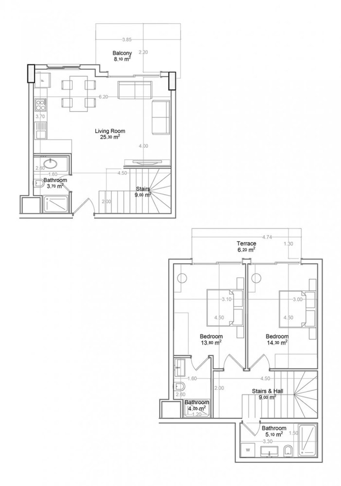 Penthouse 2+1 in Yekta Green Life Gazipasa Residence, Gazipasa, Turkey, Nr. 39558 1