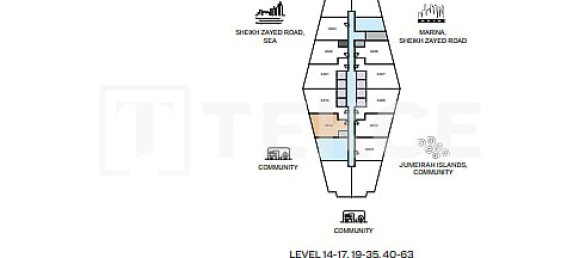 1 Schlafzimmer Wohnung in Jumeirah Lake Towers, UAE, Nr. 107893 12