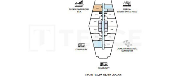 1 Schlafzimmer Wohnung in Jumeirah Lake Towers, UAE, Nr. 107893 17