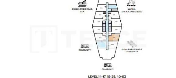 1 Schlafzimmer Wohnung in Jumeirah Lake Towers, UAE, Nr. 107893 21