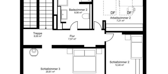 4 غرف نوم منزل ذو طابقين في Dusseldorf, Germany رقم 15193 18