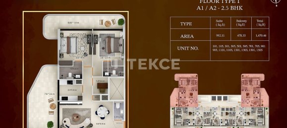 2 dormitorios apartamento en venta en Dubai, UAE № 186196 6