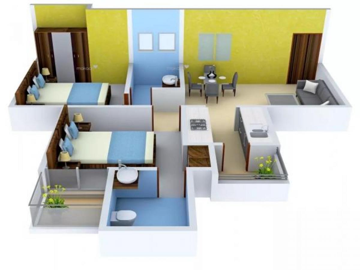 Casa de 2 dormitorios en Noida, India No. 65115