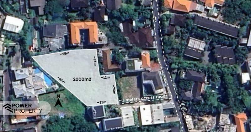  قطعة أرض في Canggu, Indonesia 2000متر مربع رقم 4454