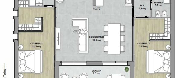 2 chambres Appartement à Sanremo, Italy No. 95693 5