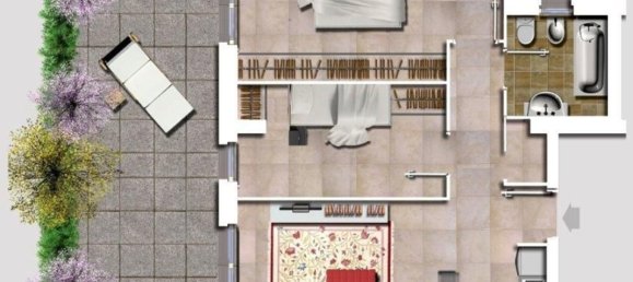 3 rooms Apartment in Rome, Italy No. 64852 44