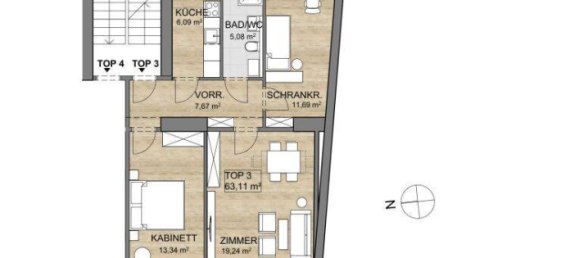 3-salle Appartement à Wahring, Austria No. 241458 33