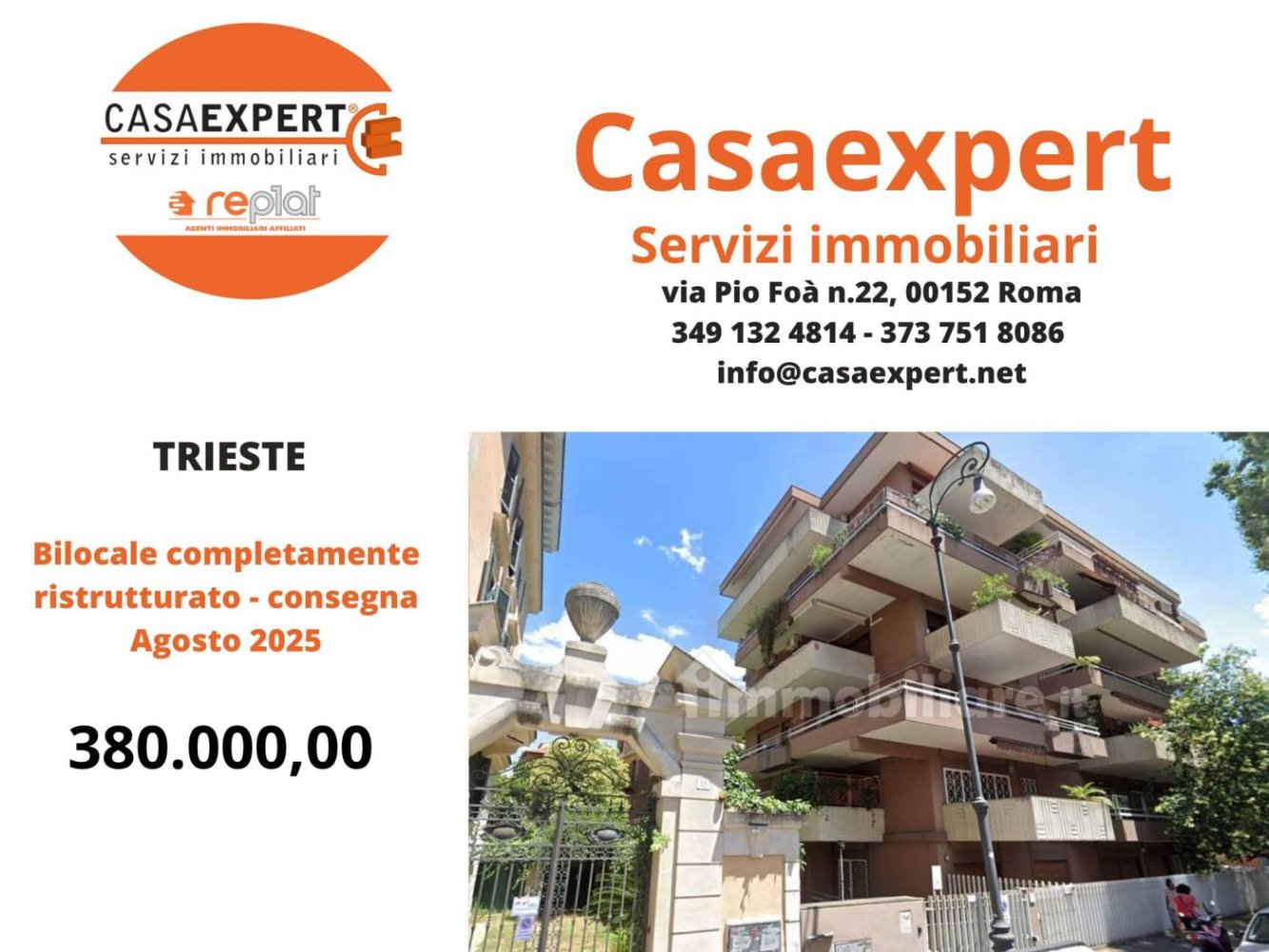 1 bedroom Apartment in Rome, Italy No. 349881
