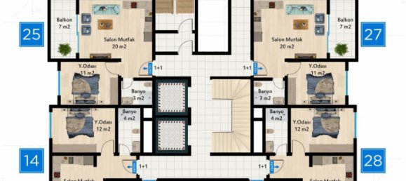 Apartment 1+1 in Mahmutlar, Turkey No. 31407 29
