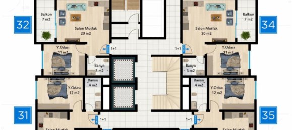 Apartment 1+1 in Mahmutlar, Turkey No. 31407 30