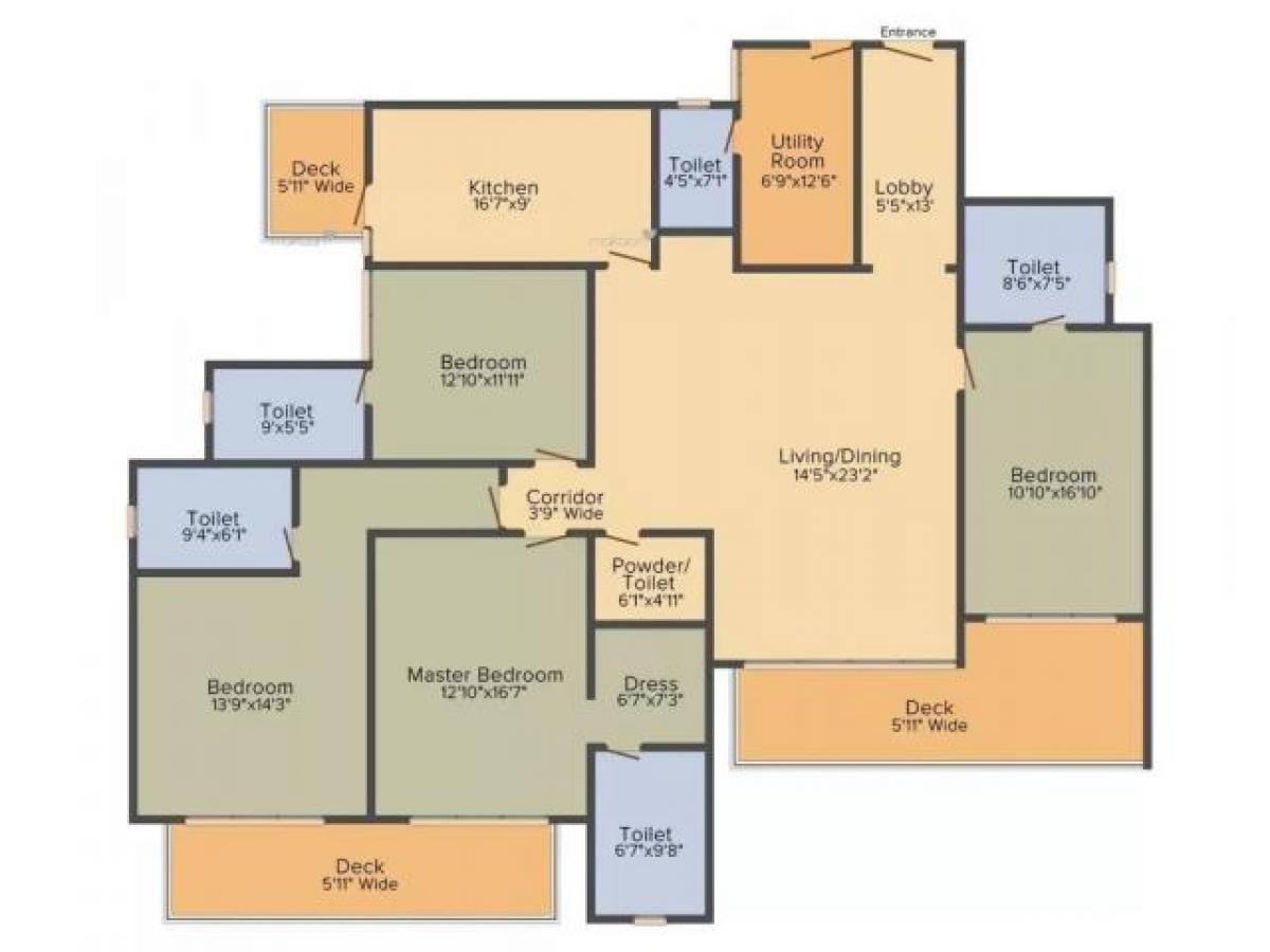 4 bedrooms House in Gurgaon, India No. 48885