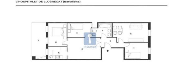 Apartamento de 3 dormitorios en L'Hospitalet de Llobregat, Spain No. 32579 12