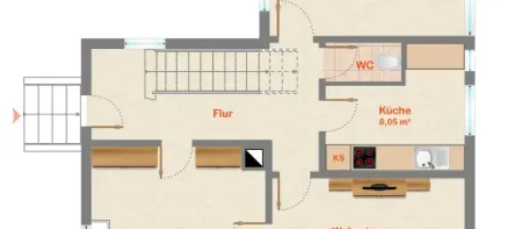2 Schlafzimmer Stadthaus in Baden-Württemberg, Germany, Nr. 64519 16