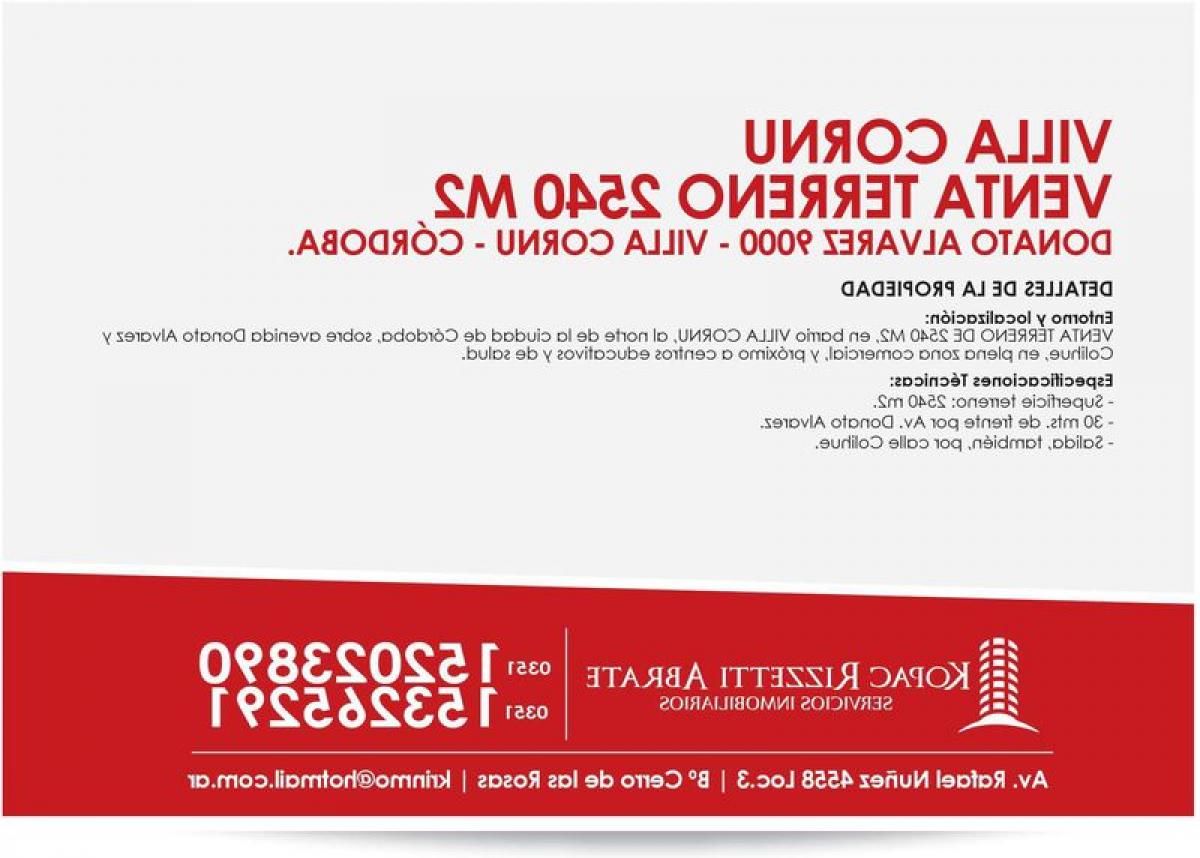  Land in Cordoba, Argentina No. 47000