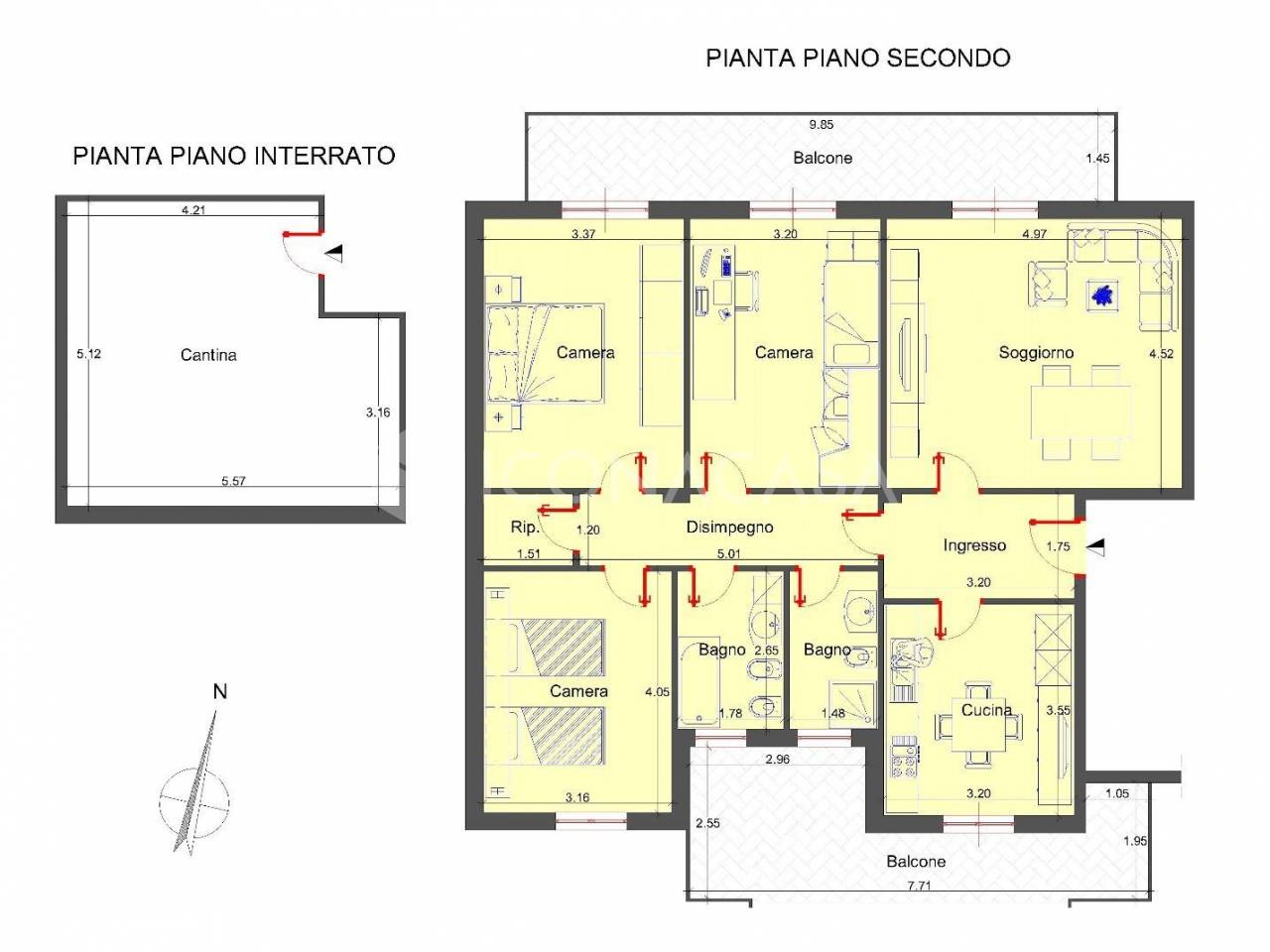 Apartamento de 4 divisões em Bari, Italy N.º 27269