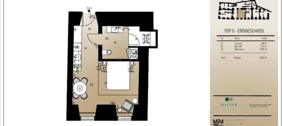 Studio in Döbling, Austria, Nr. 182594 23