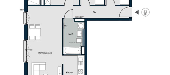 4 rooms Apartment in Munich, Germany No. 156266 3