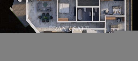 Квартира с 3 спальнями в Марсаскала, Мальта № 1132 22