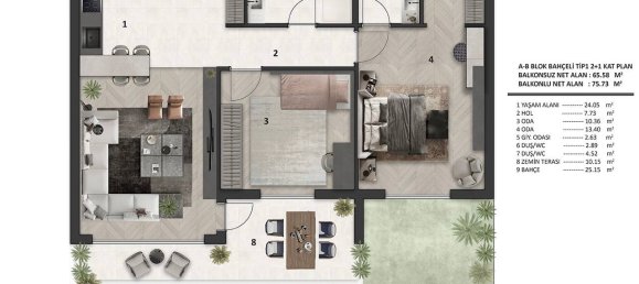 Wohnung 2+1 in Antalya, Turkey, Nr. 21430 12