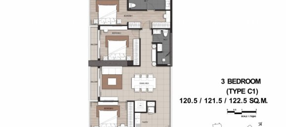 3 Schlafzimmer Eigentumswohnung in Bangkok, Thailand, Nr. 2246 23