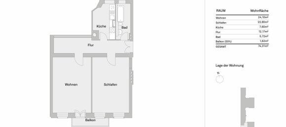 2 rooms Apartment in Friedrichshain, Germany No. 111754 13