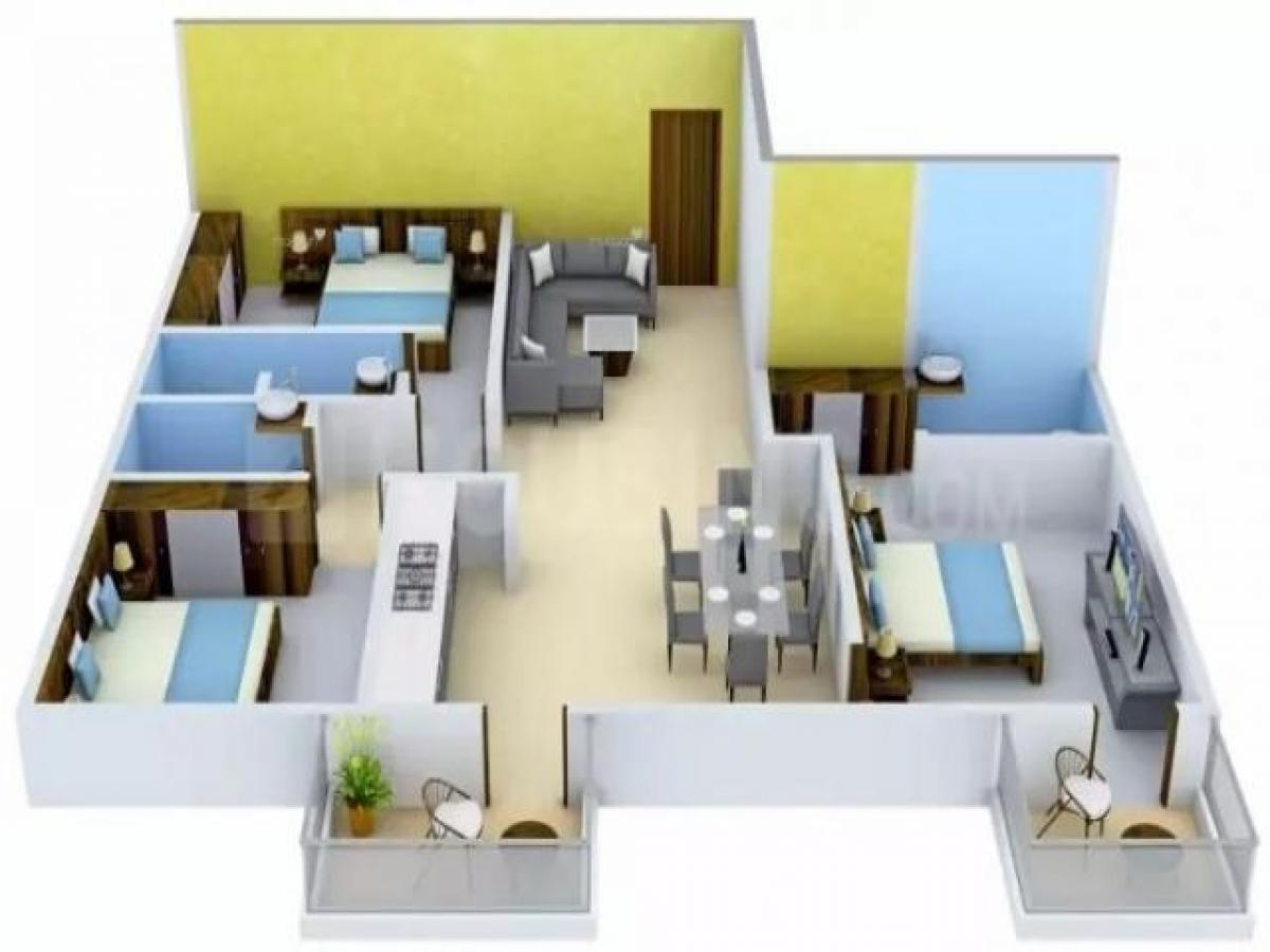 Casa de 3 dormitorios en Bangalore, India No. 43474