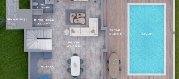 Villa de 4+1 en Fethiye, Turkey No. 4630 18