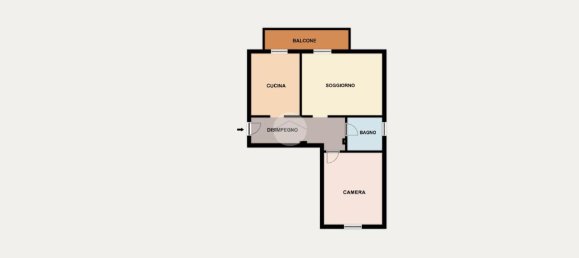 2-Zimmer Wohnung in Gessate, Italy, Nr. 133019 12