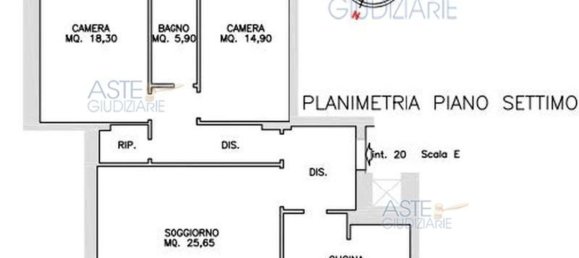 4 rooms Apartment in Rome, Italy No. 194515 47