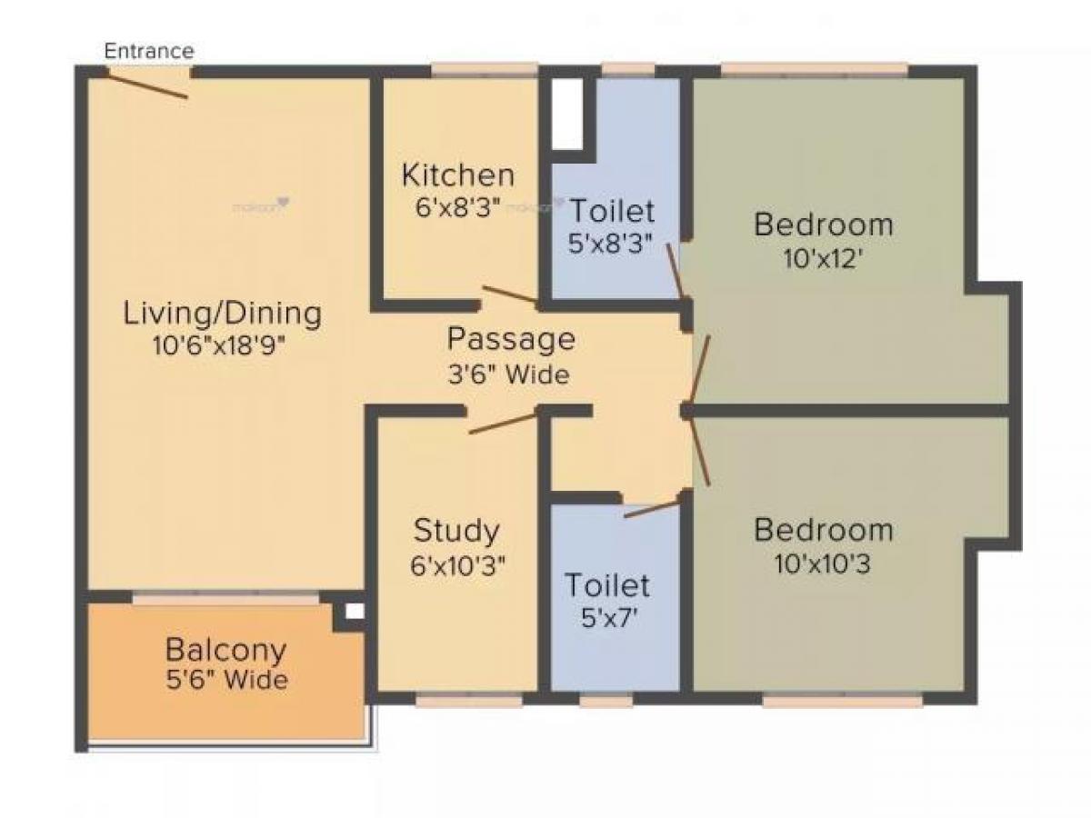 2 Schlafzimmer Haus in Kolkata, India, Nr. 18218