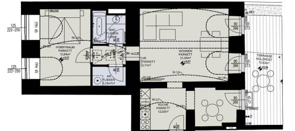 Здание с 1 спальней в Маргаретен, Австрия № 207138 10