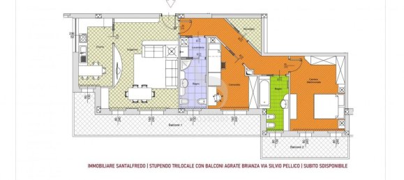 3-salle Appartement à Agrate Brianza, Italy No. 188213 7