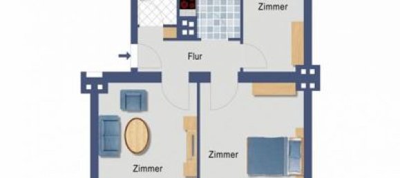 2-Zimmer Wohnung in Zehlendorf, Germany, Nr. 19151 3