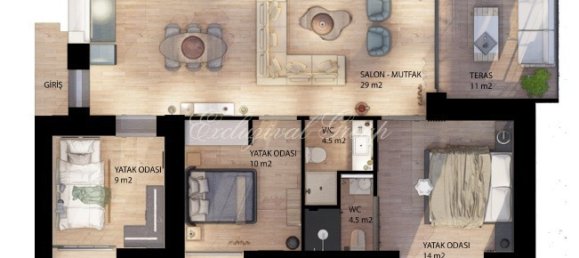 Apartment 2+1 in Bodrum, Turkey No. 28751 28