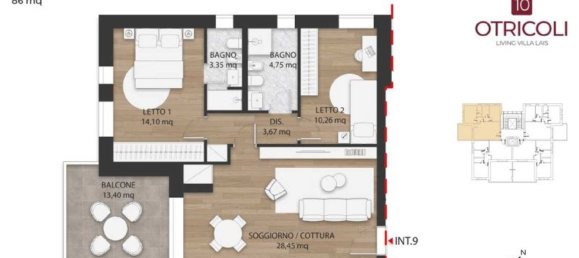 3-Zimmer Penthouse in Rome, Italy, Nr. 10086 19
