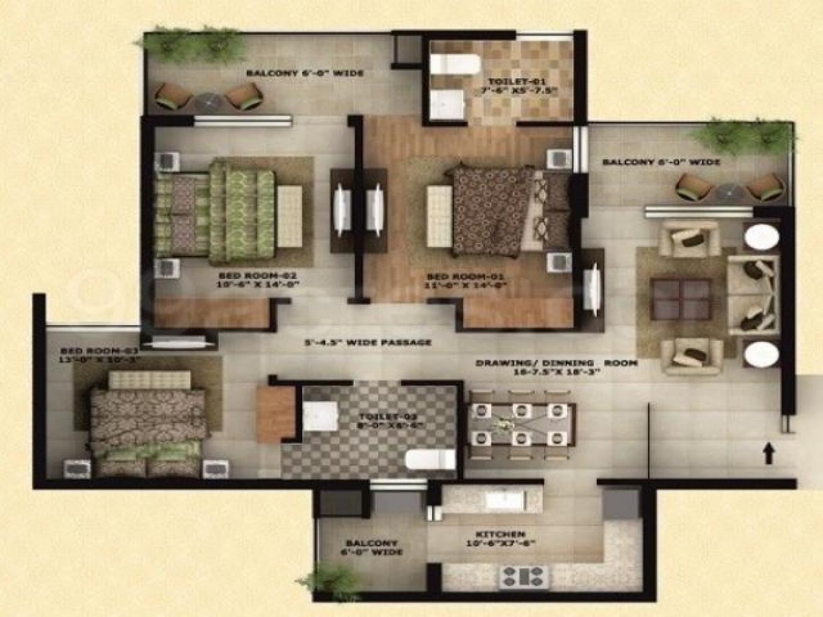 3 bedrooms House in Mohali, India No. 48409