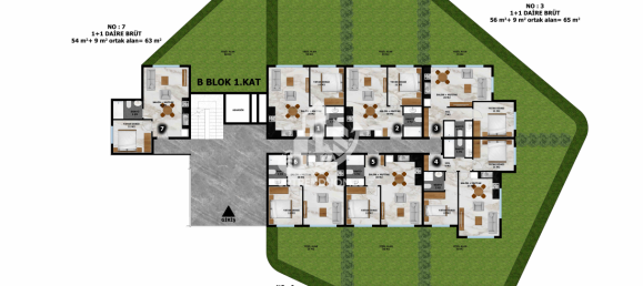 Wohnung 1+1 in Avsallar, Turkey, Nr. 2719 15