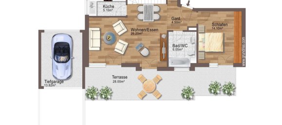 1 Schlafzimmer Doppelhaus in München, Germany, Nr. 131969 20