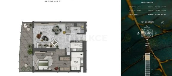 2 Schlafzimmer Wohnung in Dubai, UAE, Nr. 112077 5