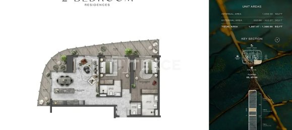 2 Schlafzimmer Wohnung in Dubai, UAE, Nr. 112077 7