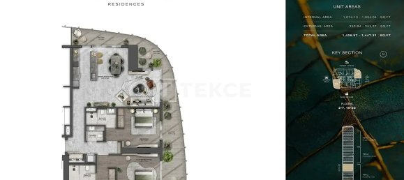 2 Schlafzimmer Wohnung in Dubai, UAE, Nr. 112077 6